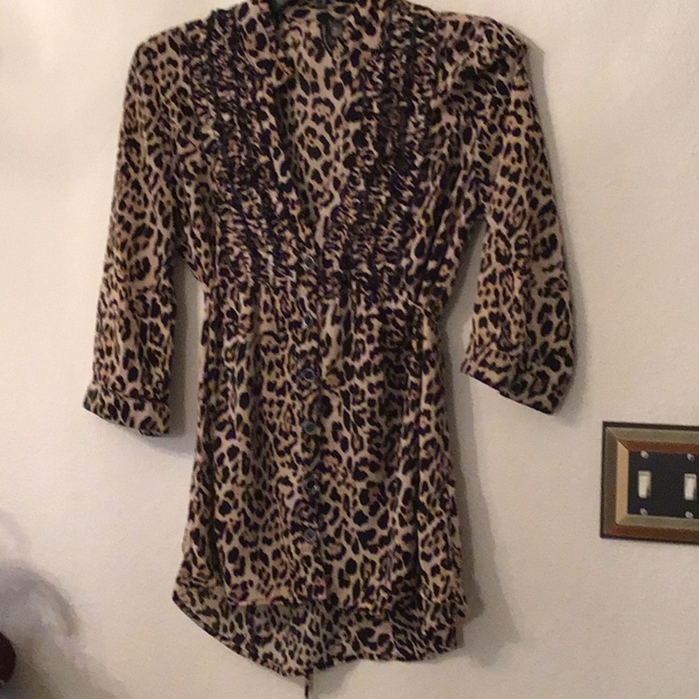 Love & Haight animal print shirt.